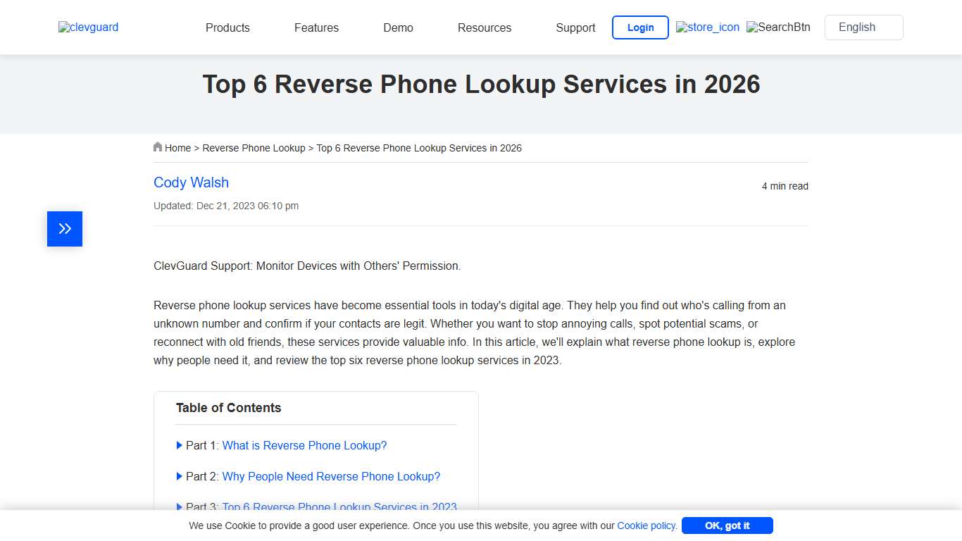 Top 6 Reverse Phone Lookup Services in 2026